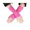 Lolita Lady cosplay Flash Drill mesh Bungee Di mesh gloves Elastic color diamond gloves rock Djing clothing accessories (Rose red) view 1