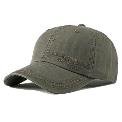 Denim Baseball Cap for Men Vintage Sports Hats Adjustable for Fishing, Camping, Running (Green)