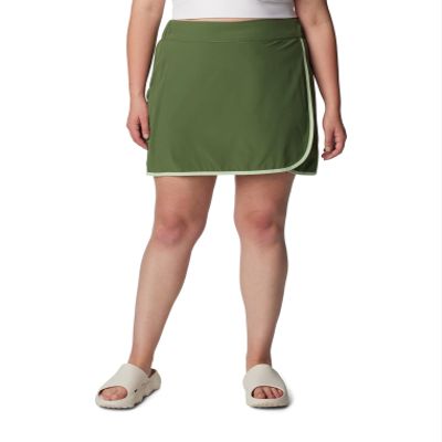 Columbia Women's Hike Skort, Canteen/Sage Leaf, X-Small