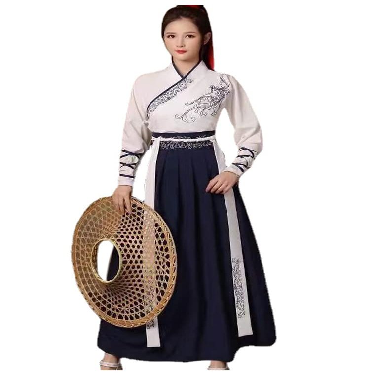 Hanfu Dress for Women, Hanfu Female Tang Made Costume Hanfu Dress Cosplay Costume Hanfu Plus Size (B, 3XL:(Recommended Height:175-190cm))