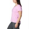 Columbia Women's Sun Trek Short Sleeve Tee, Cosmos Heather, X-Small view 3