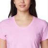 Columbia Women's Sun Trek Short Sleeve Tee, Cosmos Heather, X-Small view 4