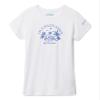 Columbia Youth Girls Mission Peak Short Sleeve Graphic Shirt, White/Floral Fancy, X-Small view 1