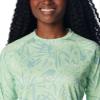 Columbia Women's Super Tidal Tee Long Sleeve, New Mint Tropictones, X-Small view 4