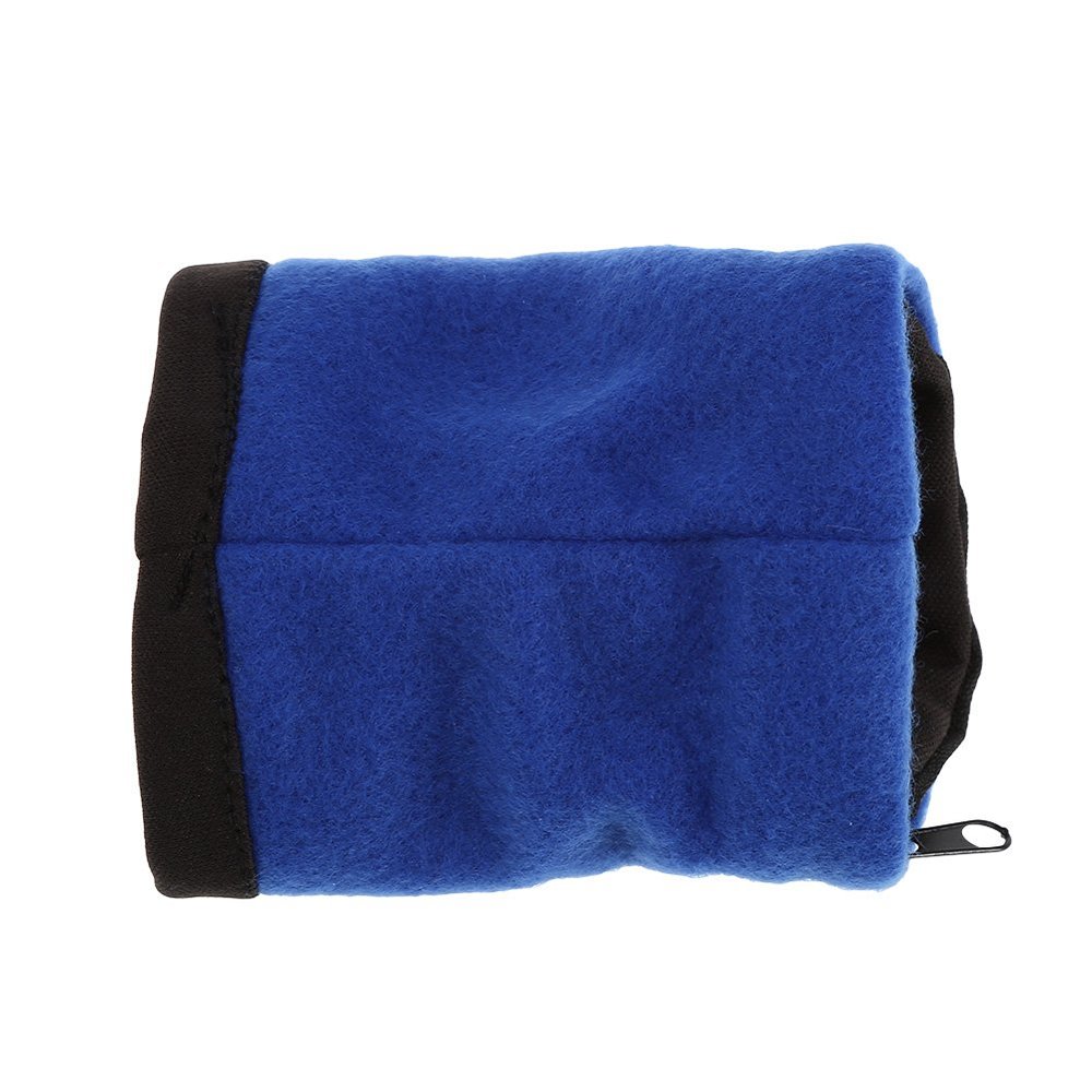 Wristband Wallet, Sports Thick Sweatband with Zipper Pocket for Running Walking and Cycling to Hold Cash Card Keys and ID, Wrist Band Pouch (Blue)