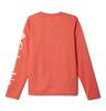 Columbia Youth Boys Terminal Tackle Heather Long Sleeve, Bright Poppy Heather/White Logo, X-Large view 2