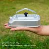 300ML Camping Boiling Water Pot, Portable Aluminum Camping Pot, Fast Heating Outdoor Gear for Boiling Water, Lightweight Teapot Coffee Pot for Camping, Fishing, Outdoor view 2