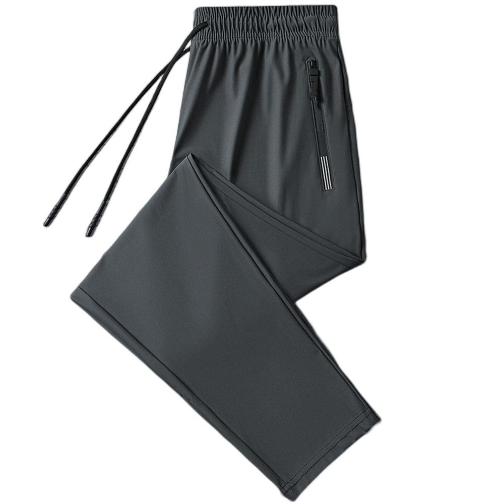 2023 New Unisex Ultra High Stretch Quick Dry Pants, Thin Ice Silk Breathable Sports Pants (as1, Alpha, 5X_l, Regular, Regular, Grey (Straight Pants))
