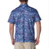 Columbia Men's Super Slack Tide Stretch Polo, Bluebell Retrobait, Small view 2