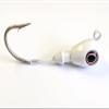 10 "Big Eye Jig Head Bass Cobia Cod Striper Lure Mustad Tinned Hook - White 1oz view 1