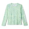 Columbia Youth Girls Super Tidal Long Sleeve, New Mint Tropictones, X-Large view 1