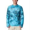 Columbia Men's Super Terminal Tackle Vent Long Sleeve, Ocean Blue Deepwaters Camo, X-Large view 1