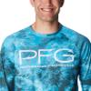 Columbia Men's Super Terminal Tackle Vent Long Sleeve, Ocean Blue Deepwaters Camo, X-Large view 4