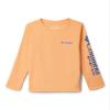 Columbia Youth Boys Terminal Tackle Long Sleeve Tee, Bright Nectar/Vivid Blue Logo, X-Large view 3