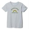Columbia Youth Girls Mission Lake Short Sleeve Graphic Shirt, Cirrus Grey/Explore Nature, Large view 1