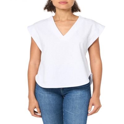 Columbia Women's Sage Lookout French Terry Top, White, X-Small