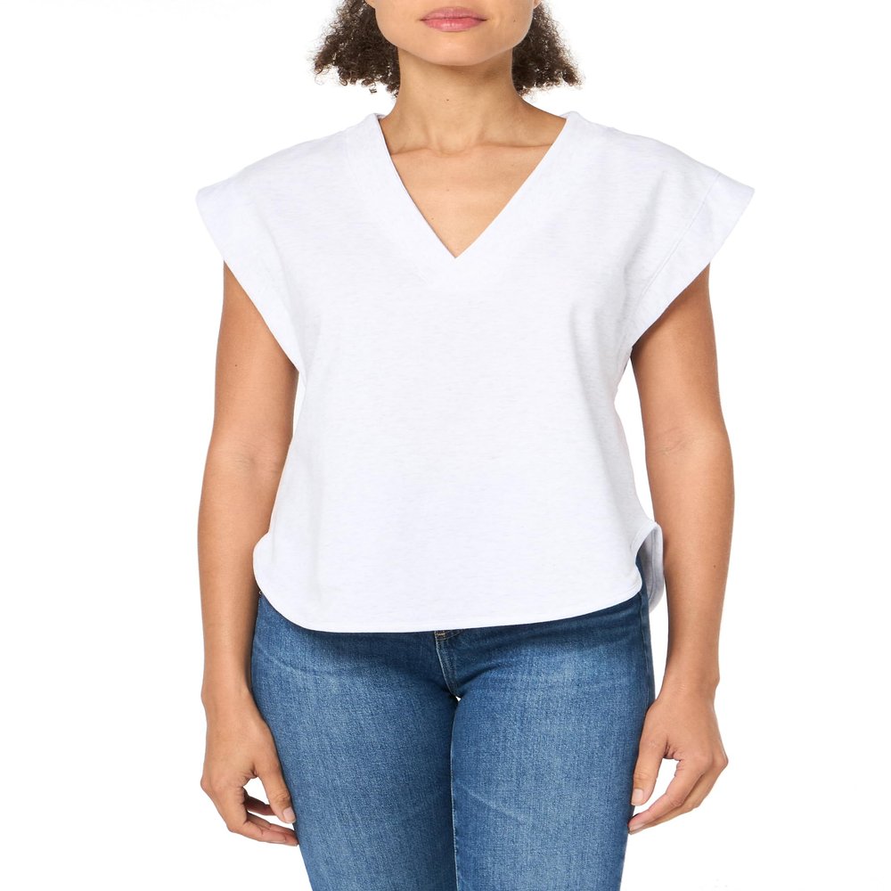 Columbia Women's Sage Lookout French Terry Top, White, X-Small