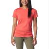 Columbia Women's Leslie Falls Short Sleeve, Juicy, XX-Large view 1