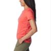 Columbia Women's Leslie Falls Short Sleeve, Juicy, XX-Large view 3