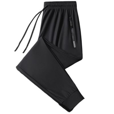 2023 New Unisex Ultra High Stretch Quick Dry Pants, Thin Ice Silk Breathable Sports Pants (as1, Alpha, 5X_l, Regular, Regular, Black (Jogging Pants))