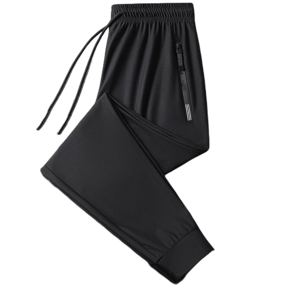 2023 New Unisex Ultra High Stretch Quick Dry Pants, Thin Ice Silk Breathable Sports Pants (as1, Alpha, 5X_l, Regular, Regular, Black (Jogging Pants))