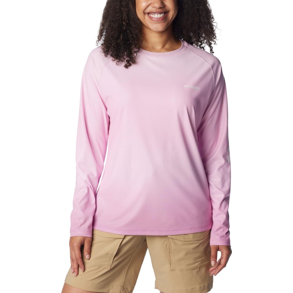 Columbia Women's Tidal Deflector Long Sleeve, Bright Lavender, X-Large