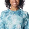 Columbia Women's Super Tidal Tee Long Sleeve, Gulf Stream Digishores, X-Small view 3