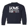 Love for Philadelphia 2023 Basketball Fans Youth Crewneck Sweatshirt (Navy, Youth X-Large) view 1
