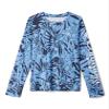 Columbia Youth Girls Super Tidal Long Sleeve, Nocturnal Tropictones, Medium