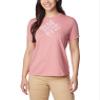Columbia Women's Sun Trek Short Sleeve Graphic Tee, Pink Agave/Outlined Kayaks, Medium view 1