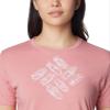 Columbia Women's Sun Trek Short Sleeve Graphic Tee, Pink Agave/Outlined Kayaks, Medium view 4
