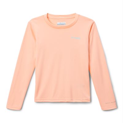 Columbia Youth Girls Tidal Tee PFG Palm Rise, Tiki Pink/PFG G Palm Rise, Large