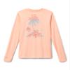 Columbia Youth Girls Tidal Tee PFG Palm Rise, Tiki Pink/PFG G Palm Rise, Large view 2
