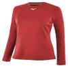 Mizuno Thermo Compression LS Women's | Womens Base Layer Long Sleeve TOP | RED | US Extra Large (XL) view 1