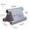 ONIPAX Bike Fork Mount Truck Bed & Van Rack for 9x100mm, 12x100mm, 15x110mm Thru-Axle Heavy Duty Aluminum Bicycle Carrier with Roof Rack Adapter view 2