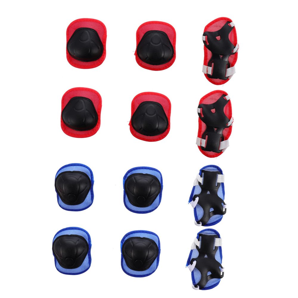 WHAMVOX 2sets Protective Gear for Boy Girl Knee Pads Elbow Pads and Hand Protectors Stylish Sports Protection for Skateboarding Roller Skating and Biking Comfortable and Safe Outdoor Gear