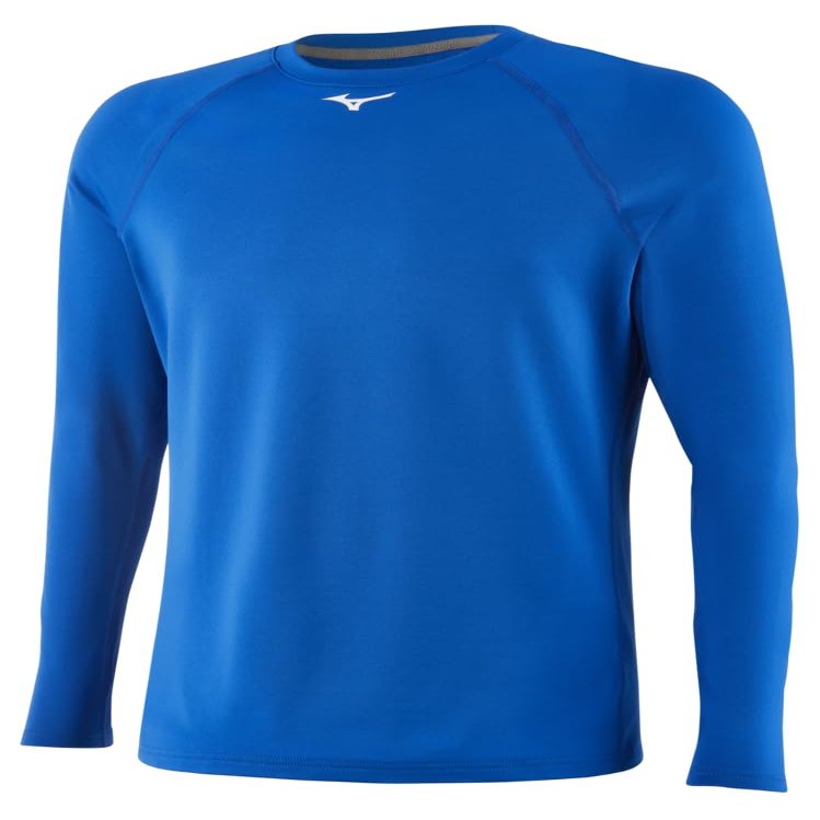Mizuno Thermo Compression LS YTH | Youth - Boys Base Layer Long Sleeve TOP | Royal | US Extra Large (XL)