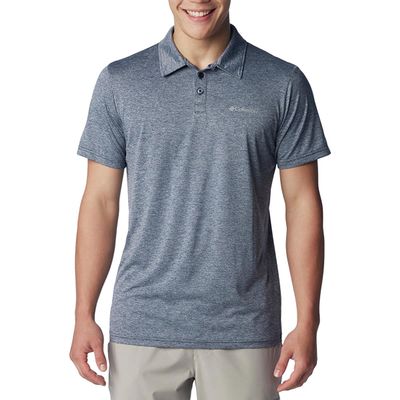 Columbia Men's Hike Polo, Collegiate Navy Heather, Medium