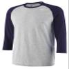 Mizuno Youth Mizuno 3/4 Practice Tee | Youth - Boys Baseball TOP | Grey-Navy | US Small (S) view 1