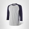 Mizuno Youth Mizuno 3/4 Practice Tee | Youth - Boys Baseball TOP | Grey-Navy | US Small (S) view 3