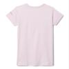 Columbia Youth Girls Mission Peak Short Sleeve Graphic Shirt, Pink Dawn/Scripted Scene, Large view 2