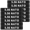12 Pack Miaozhun 5.56 NATO Magazine Marking Bands 5.56 Magazine Caliber Identification(Black-White)
