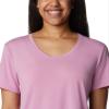 Columbia Women's Slack Water Knit Tee II, Minuet, Medium view 4