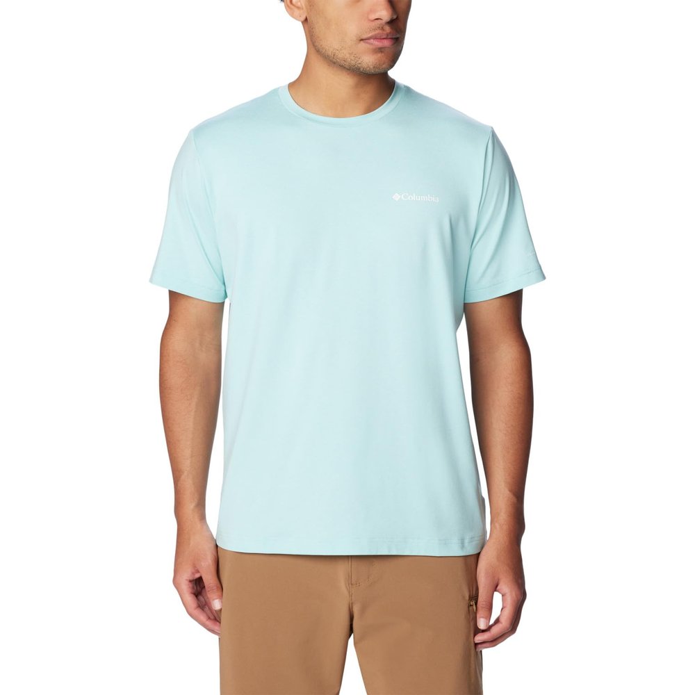Columbia Men's Tech Trail Crew Neck II, Spray Heather, 6X