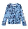 Columbia Youth Girls Super Tidal Long Sleeve, Nocturnal Tropictones, Small
