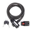 4.9ft Lock,Thick Steel Rope Coiled Anti Theft Cable Cable Lock Combination Security Lock with Keys for view 1