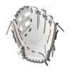 Mizuno Prime Elite Pitcher/Outfield Fastpitch Softball Glove 12.5" | Fastpitch FIELDERS MITT | RH White-Grey view 2