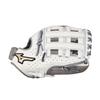 Mizuno Prime Elite Pitcher/Outfield Fastpitch Softball Glove 12.5" | Fastpitch FIELDERS MITT | RH White-Grey view 3