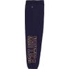 Nautica Girls' Logo Sweatpants, Fleece Joggers with Ribbed Cuffs & Functional Side Pockets, Peacoat Glitter Art, 7 view 2