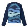 Columbia Toddler Unisex Sandy Shores Printed Long Sleeve Sunguard, Coll Navy Undercurrent/Coll Navy, 3T view 2